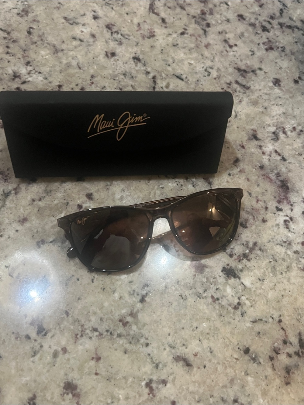 Maui Jim Brown Tortoiseshell Sunglasses with Brown Lenses